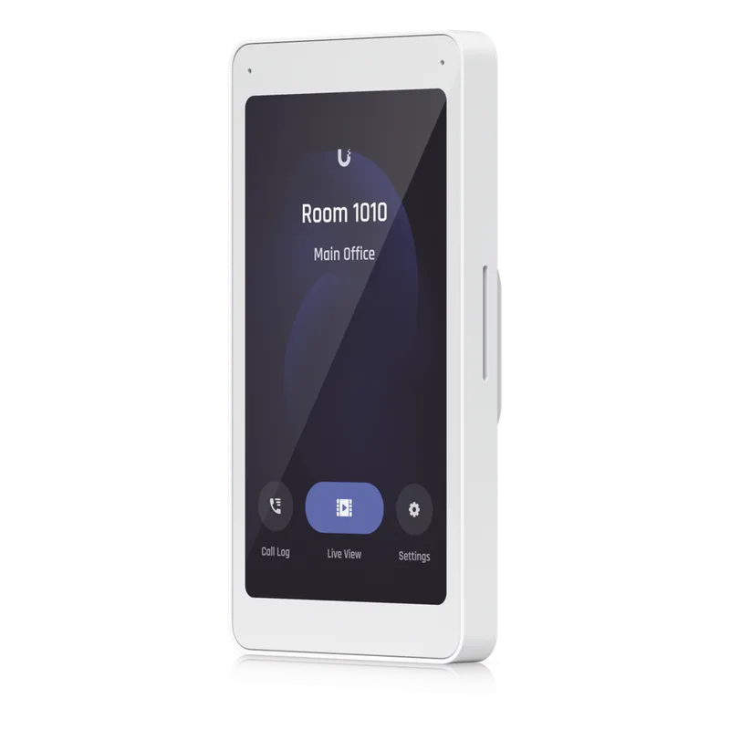 UniFi Intercom Viewer, monitor que se vincula a UA-INTERCOM, para visualizar y aperturar, pantalla táctil de 5", energizado por POE, montaje en pared UBIQUITI UA-INTERCOM-VIEWER