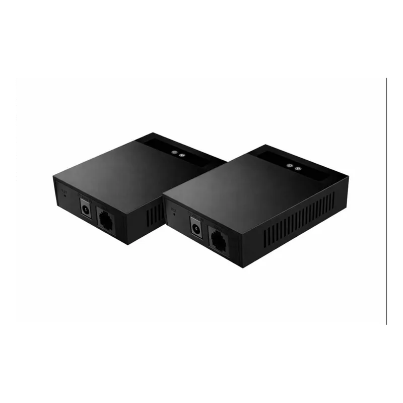 Convertidor 2 Hilos a Ethernet PoE / Salida PoE Estándar IEEE 802.3af/at / Transmisión hasta 300 m (984.3 ft) con Red y Alimentación / Compatible con Switches Fanvil PN8 y PN24 / Reutiliza Cableado PSTN y AWG / Entrada 100V~240V PN1