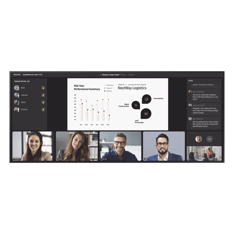 Pantalla Profesional WIDE 105" 5K / Para uso 24/7 / LH105QPD5BGXZA / bocinas integradas / Dimensiones: 2.48 m Largo x 1.06 m alto / Soporta Rotacion de imagen Pivot SAMSUNG ELECTRONICS QP105D-5K