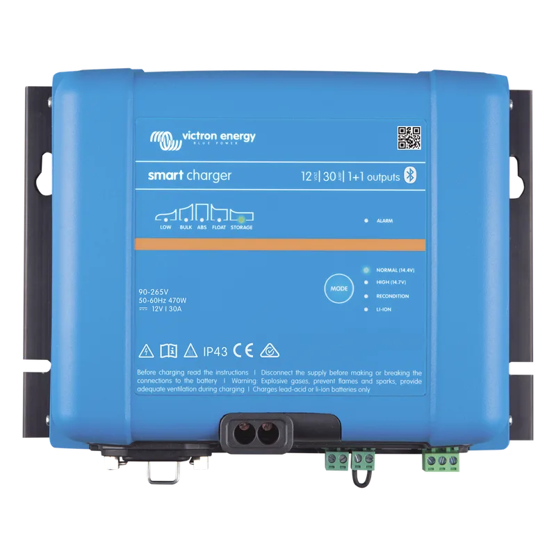 Phoenix Smart IP43 12/30 / Cargador de Baterías 12V, 30A / Para Ambientes Marinos y Terrestres. / Para baterías de Plomo y Litio VICTRON ENERGY PSIP4312/30