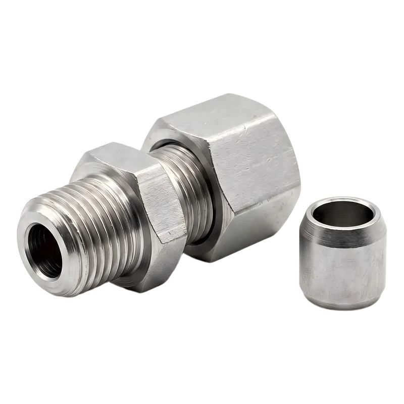 Adaptador para Manguera Piloto de Alta Presión / Sistema Oxeo / DN4 (1/16") / Unión M12 x 1.5 / Cono 24° con O-Ring (DKOL) / 375 bar (5439 psi) / Acero Galvanizado / cULus / FM Approved VIKING 125566