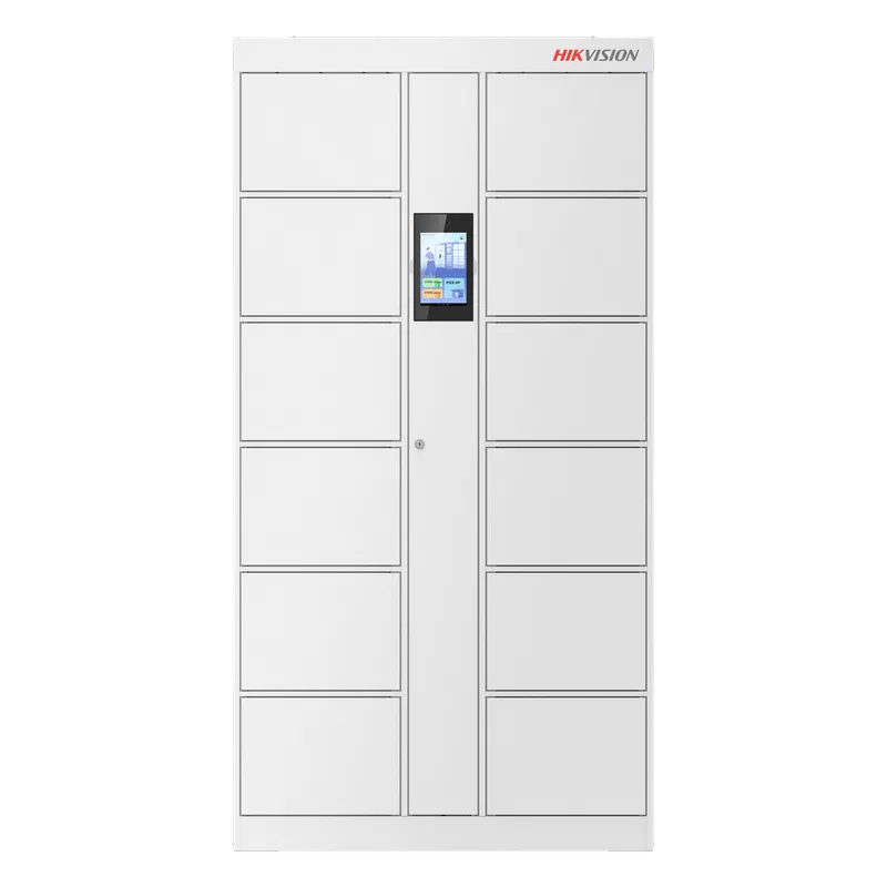 Locker Inteligente de 12 Espacios con Reconocimiento Facial Incluido de 8" / MAESTRO / Uso para Visitantes y/o Empleados / Fácil Uso y Puesta en Marcha HIKVISION DS-KLM28-12