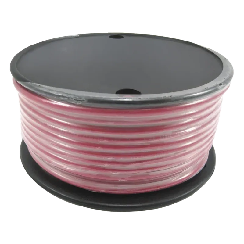 Rollo de cable grado marino calibre 14 en color rojo de 100 pies (30.48 m). COBRA WIRE & CABLE A1014T-01-100