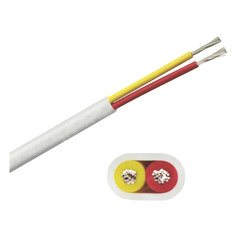 Rollo de cable plano grado marino calibre 16, de 2 conductores (rojo y amarillo) de 100 pies (30.48 m). COBRA WIRE & CABLE B7W16T-20-100