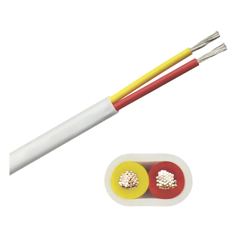 Rollo de cable plano grado marino calibre 14, de 2 conductores (rojo y amarillo) de 500 pies (152.4 m). de 2 conductores (rojo y amarillo) COBRA WIRE & CABLE B7W14T-20-500