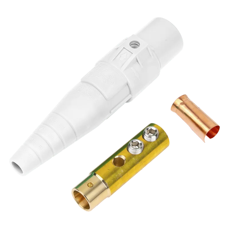Conector camlock 400 AMPERES HEMBRA COLOR BLANCO EPCOM PROAUDIO EPCAMLOCK400AFWHITE