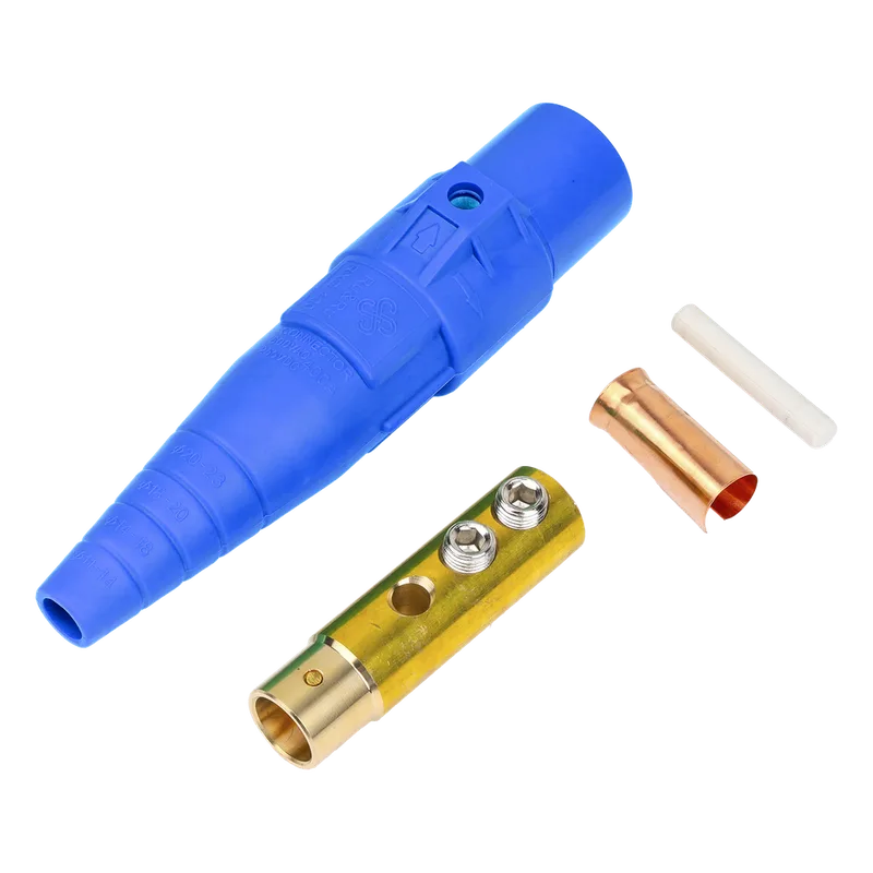 Conector camlock 400 AMPERES HEMBRA COLOR AZUL EPCOM PROAUDIO EPCAMLOCK400AFBLUE