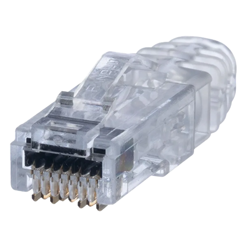 Plug RJ45 Cat6 de 3 Piezas, Para Cable UTP de Calibre 23-24 AWG, Chapado en Oro de 50 micras, Paquete de 100 Piezas PANDUIT SP688E-C