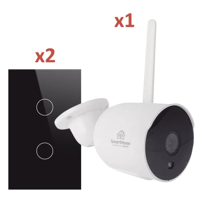 (Wifi) KIT 1 camara Wifi y 2 apagadores inteligentes Wifi SMARTHOME BY EPCOM SH1CAM2SK