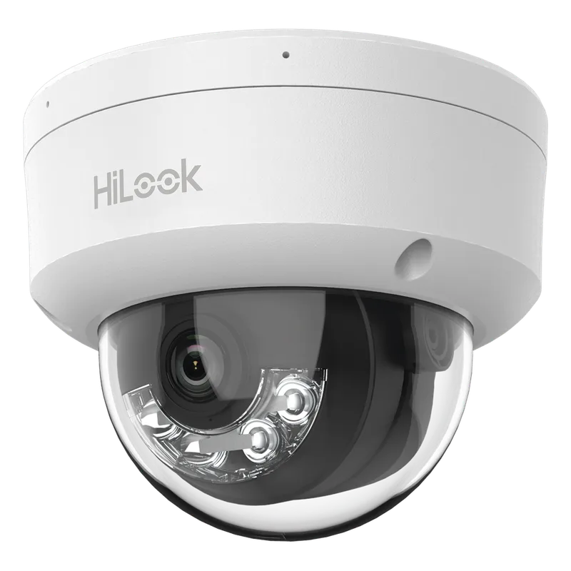 [Dual Light] HiLook Series / Domo IP de 4 Megapixel / Uso en interior / Lente 2.8 mm / 20 mts IR + 20 mts Luz Blanca / Micrófono Integrado / ACUSENSE Lite / PoE / dWDR / H.265+ / ONVIF HiLook by HIKVISION IPC-D140HA-LUC