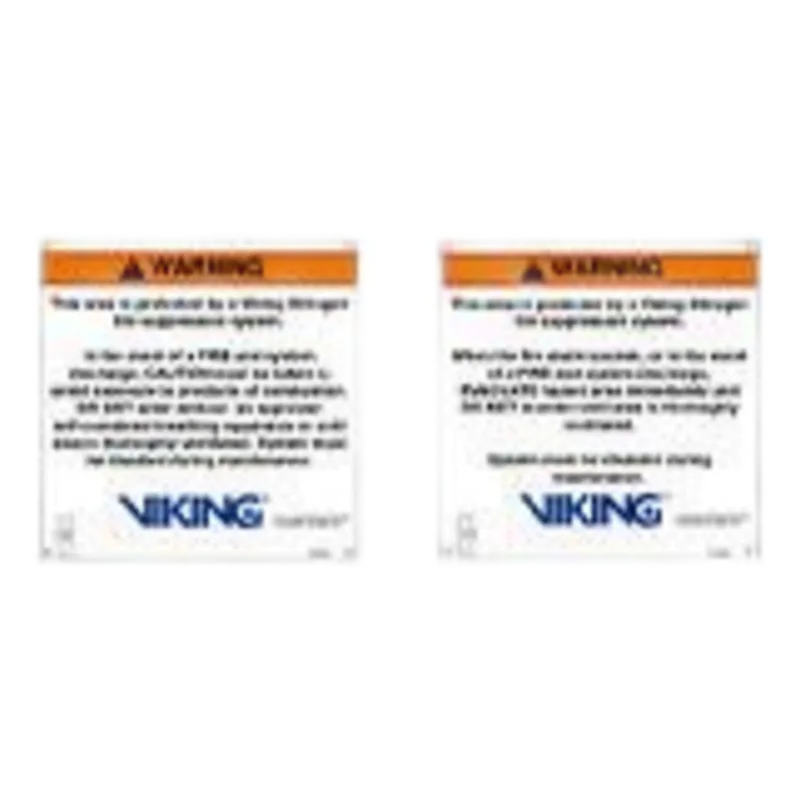 Señalamiento de Advertencia Interior Nitrogeno | Sistemas de Extinción Oxeo VIKING 24588-S