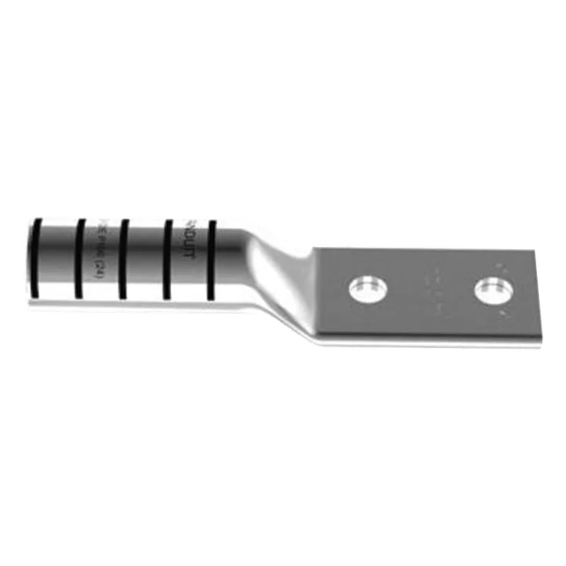 Zapata de compresión LCC750-12-6 para cal. 750 Kcmil, Doble barreno para tornillo prisionero de 1/2, Espaciado de orificio 44.5mm, 1 Pz PANDUIT