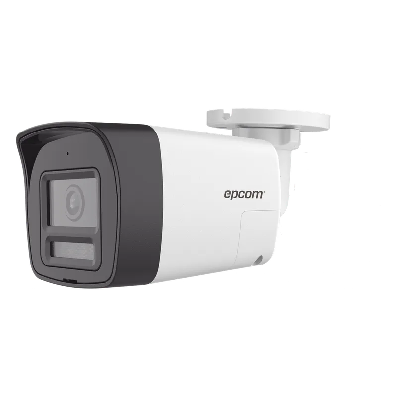 [Audio Bidireccional + Dual Light + ColorVu] Bala TURBOHD 4K (8 Megapixel) / Lente 2.8 mm / 30 mts IR EXIR + 20 mts Luz Blanca / Micrófono y Bocina Integrado / Exterior IP67 / Metal / dWDR EPCOM PROFESSIONAL B4K-TURBO-EX