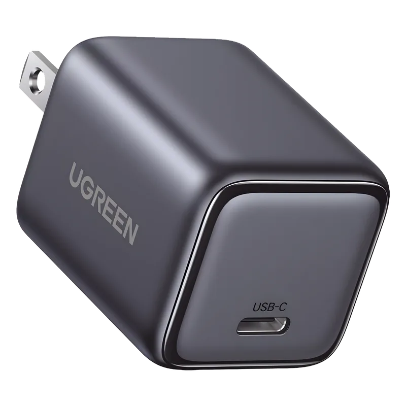Cargador Mini de 30W | 1 USB-C de Carga Rápida | Tecnología GaN II | Carga Inteligente | Múltiple Protección | Mayor Eficiencia Energética | Tamaño Compacto. UGREEN 55530