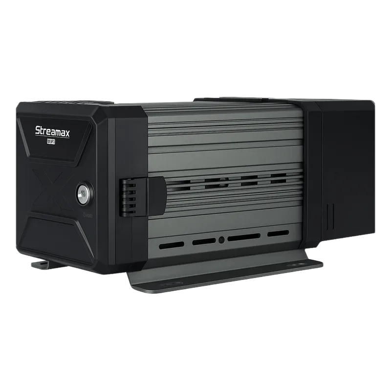 DVR Móvil / Multiplataforma / 8 Canales AHD / 8 Canales IP / Almacenamiento en HDD / H.265 / Soporta 4G / WiFi / GPS STREAMAX XMRA8PRO