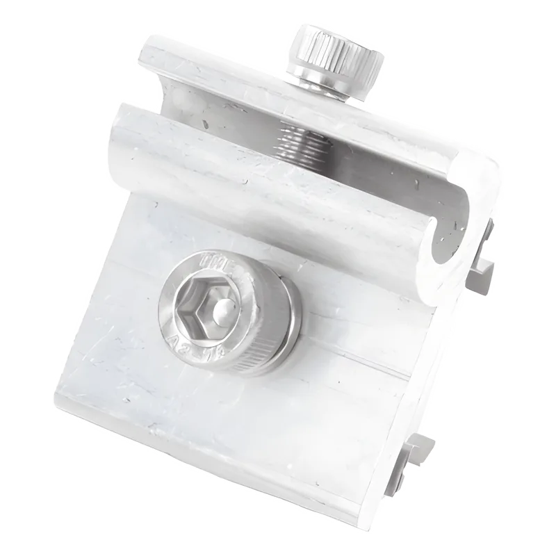 Conector para Conexión a Tierra Física de Montajes de Paneles Solares con Riel 5 y 8 EPCOM POWERLINE EPLELN220