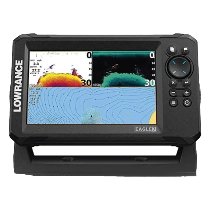 Eagle-7 ecosonda en pantalla horizontal IPS de 7 pulgadas, incluye transductor skimmer 50/200 kHz LOWRANCE 000-16311-001