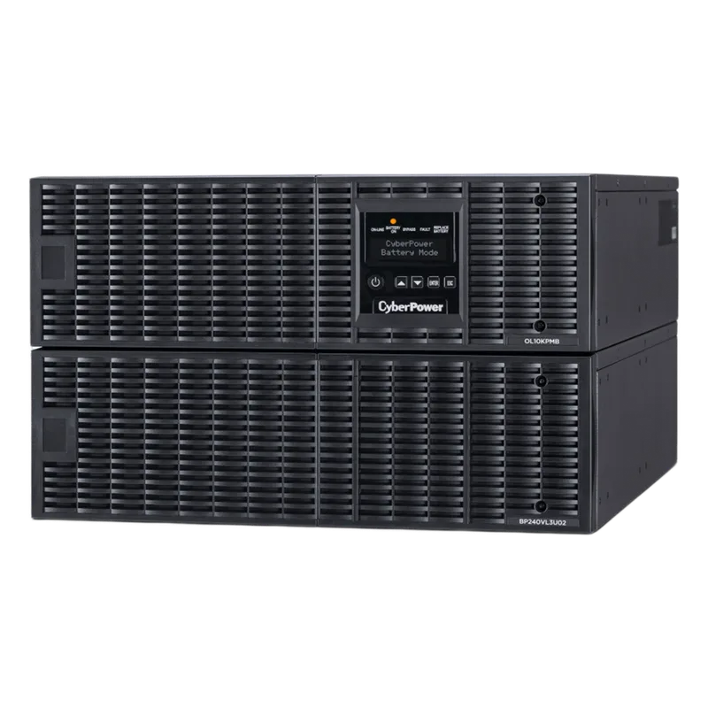 UPS de 10000 VA/10000 W, Online Doble Conversión, 200 - 240 Vac de Entrada, 200 - 240 Vac de Salida, Terminal Hardwired, Onda Senoidal Pura, Torre o Rack de 6 UR, Con 3 Tomas NEMA L6-30R CYBERPOWER OL10KRTHW