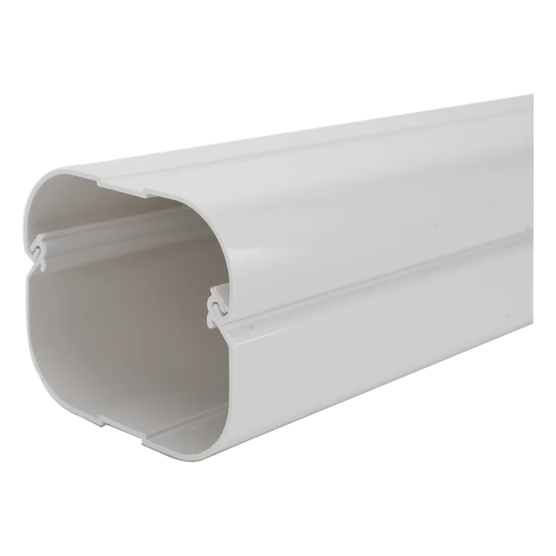 Kit de Canaletas Para la Organización de Tuberías y Cables Eléctricos en Instalaciones de Aire Acondicionado, Uso en Interiores y Exteriores, PVC Rígido, Ideal Para Minisplit, Contenido de Kit (11 Piezas), (3000-00000) THORSMAN TH-AC-KIT