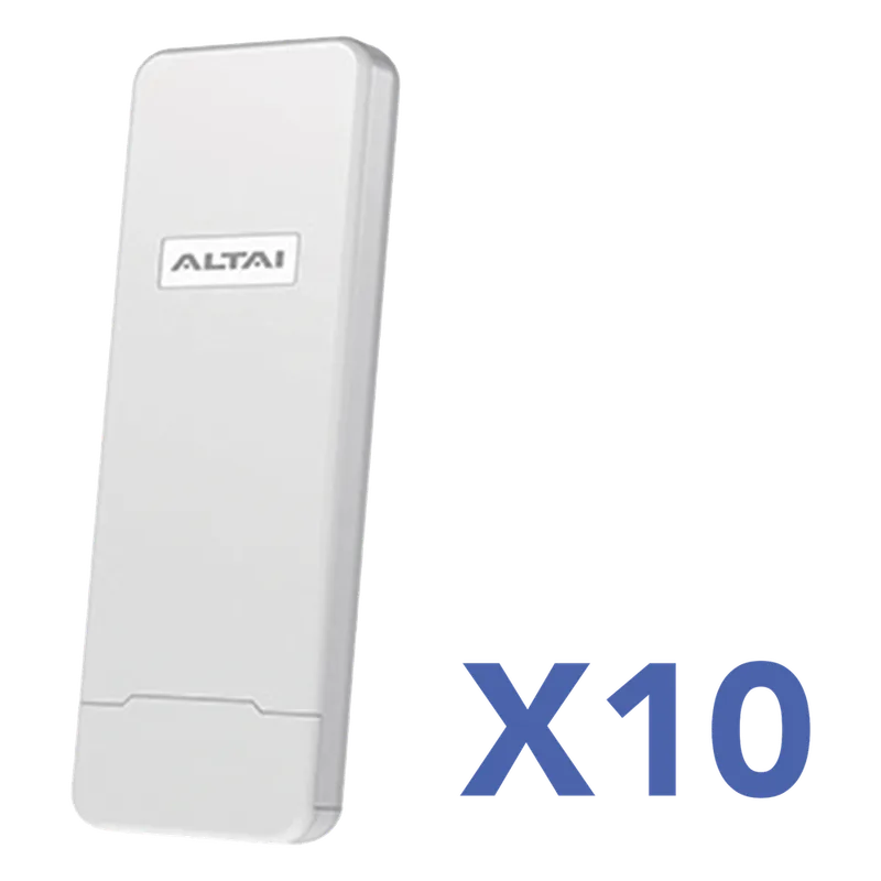 Kit WiFi para Comunidades (10 AP) / Solución WISP Lista para Despliegue / Cobertura hasta 800 m / Administración en Nube Gratuita ALTAI TECHNOLOGIES KIT-10-C1N