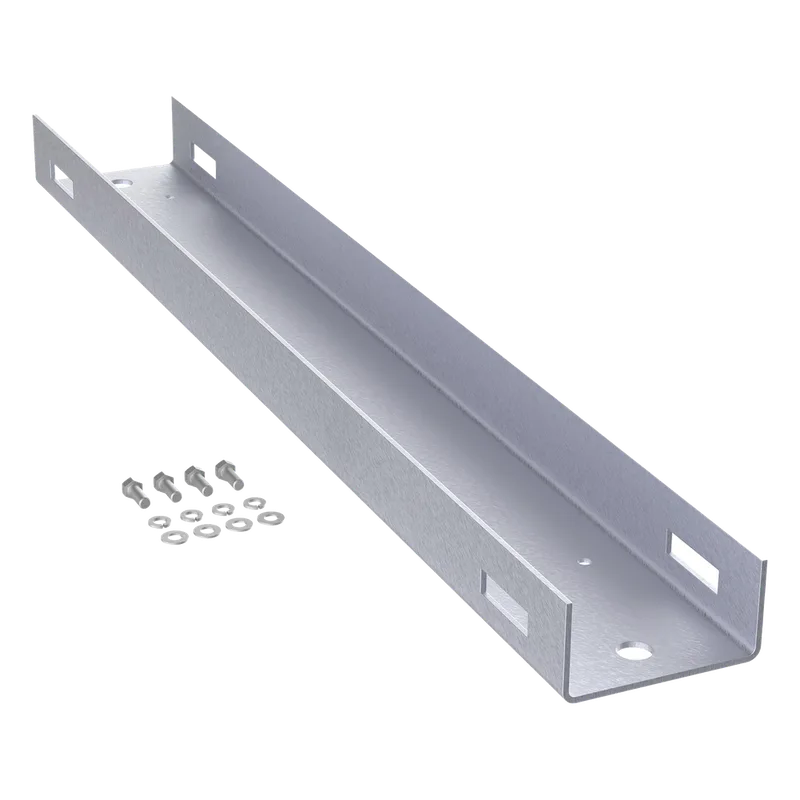 Montaje de Poste Para Gabinetes OSP ComLine de 600 mm de alto (12 UR), De Aluminio, Color Negro HOFFMAN EPMC6