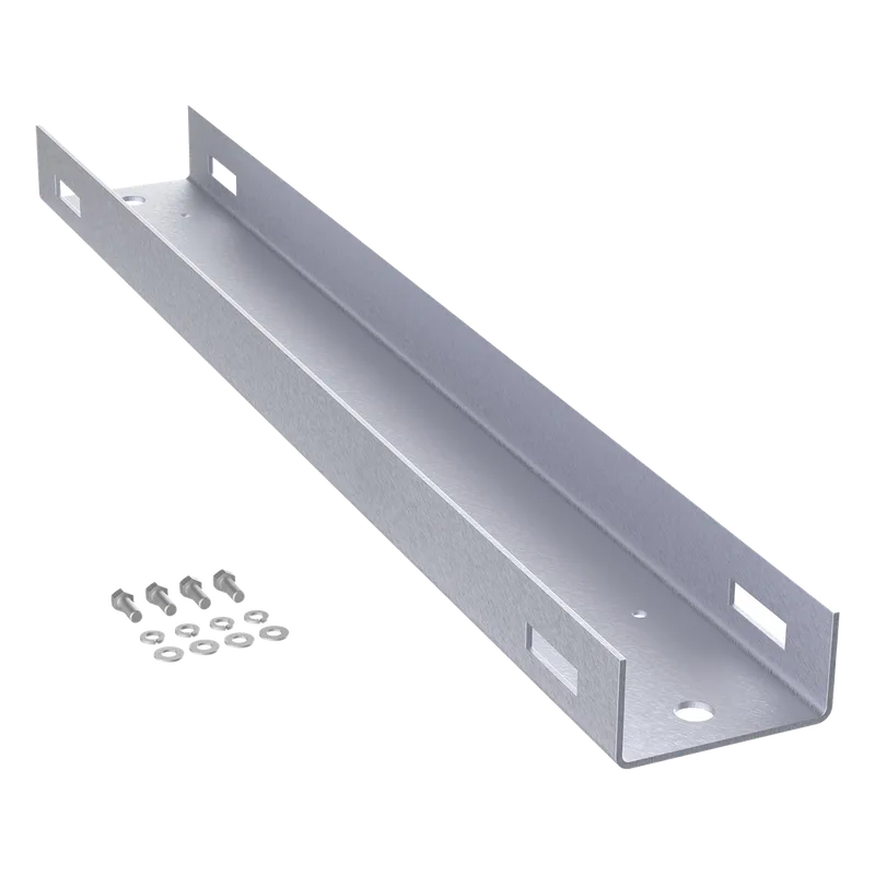 Montaje de Poste Para Gabinetes OSP ComLine de 1200 mm de alto (25 UR), De Aluminio, Color Negro HOFFMAN EPMC12