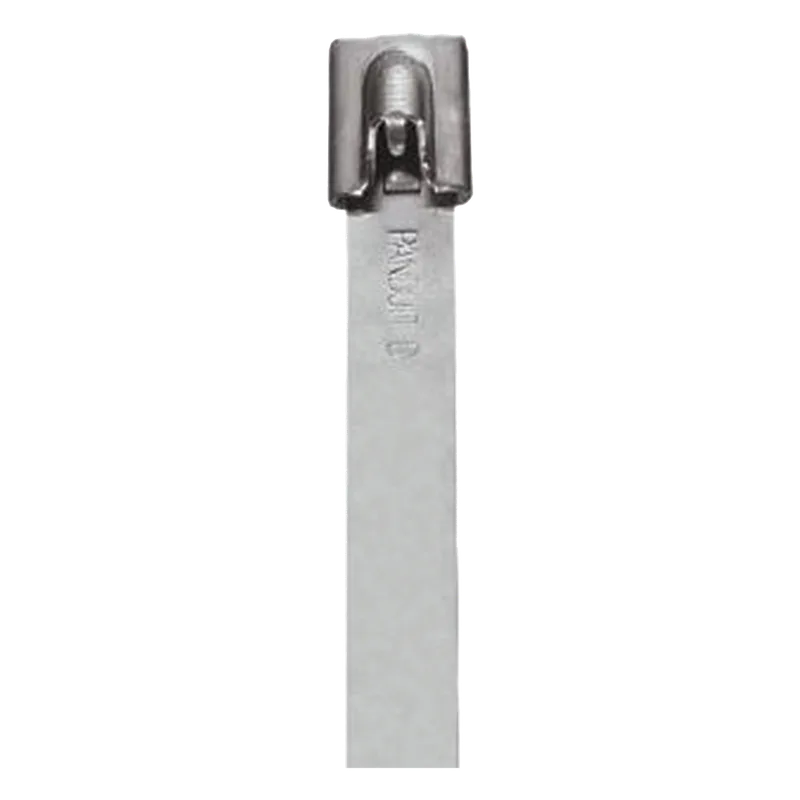 Cincho StrongHold de Acero Inoxidable Tipo 304, 362mm largo x 7.9 mm ancho, Color Metálico, Paquete de 50pz PANDUIT IMLT102H-L