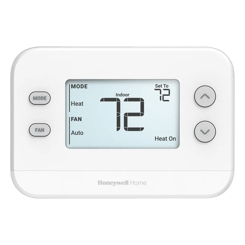Termostato no programable de una etapa 1H/1C con placa de montaje UWP, serie FocusPRO N100 HONEYWELL HOME RESIDEO TH1110U4000/U