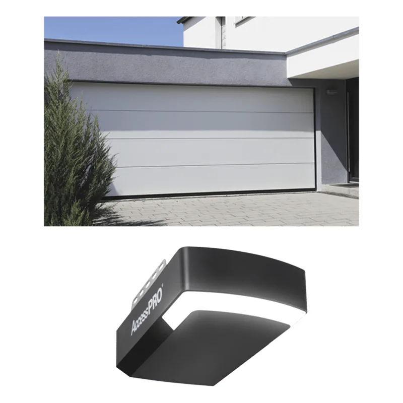 KIT COMPLETO Puerta D/ Garage 20x9 Pies / Lisa Linea Central / Color blanco / Insulada / Incluye Motor FS1000APPRT / 1/2HP / Fuerte/Silencioso/Luz LED/Motor DC . ACCESSPRO KITGAR209