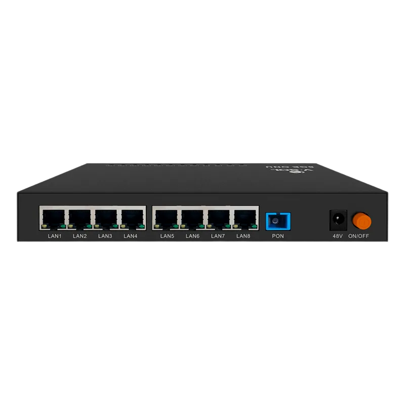 ONU Dual EPON/GPON / 8 Puertos PoE 802.3at Gigabit / 1 Puerto SC/UPC V-SOL V2808-8GL-PSE