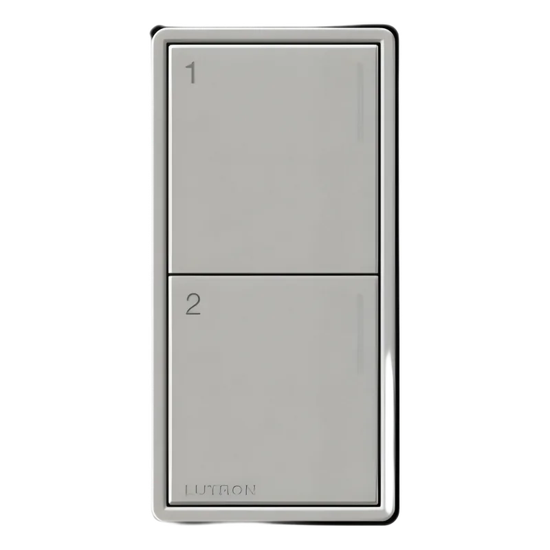Botonera de pared Sunnata con 2 botones de escena, RF 2.4 GHz, color Pebble, para sistema RadioRA 3 LUTRON RADIORA 3 RRSTW2BPB