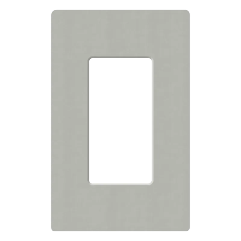 Placa de pared de 1 espacio para atenuador, apagador o control inalámbrico Lutron, línea Claro sin tornillos visibles LUTRON ELECTRONICS SC1PB