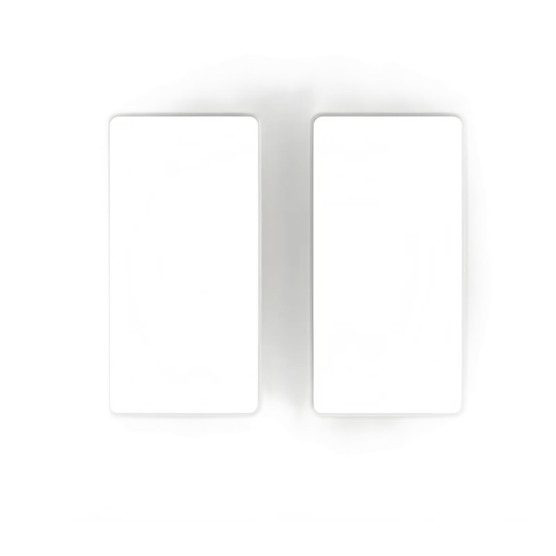 Placa de pared de 2 espacios para atenuadores, apagadores o controles inalámbricos Lutron, línea Claro sin tornillos visibles LUTRON ELECTRONICS SC2PB
