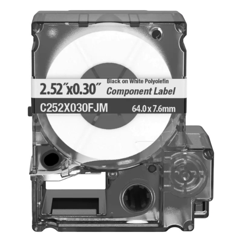 Cassette de Etiquetas de Componente de Poliéster No Adhesivas 2.52 Pulgadas (6.4 cm) W x 0.3 Pulgadas (0.76 cm) H PANDUIT C252X030FJM