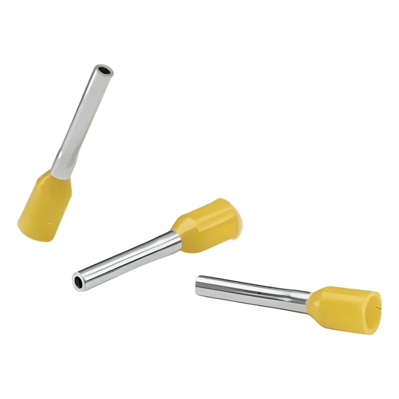 Ferrule Aislado PAN-TERM para Cable 18 AWG, Largo 12mm, DIN Color Amarillo. Paquete 500 Piezas PANDUIT FSD76-6-D