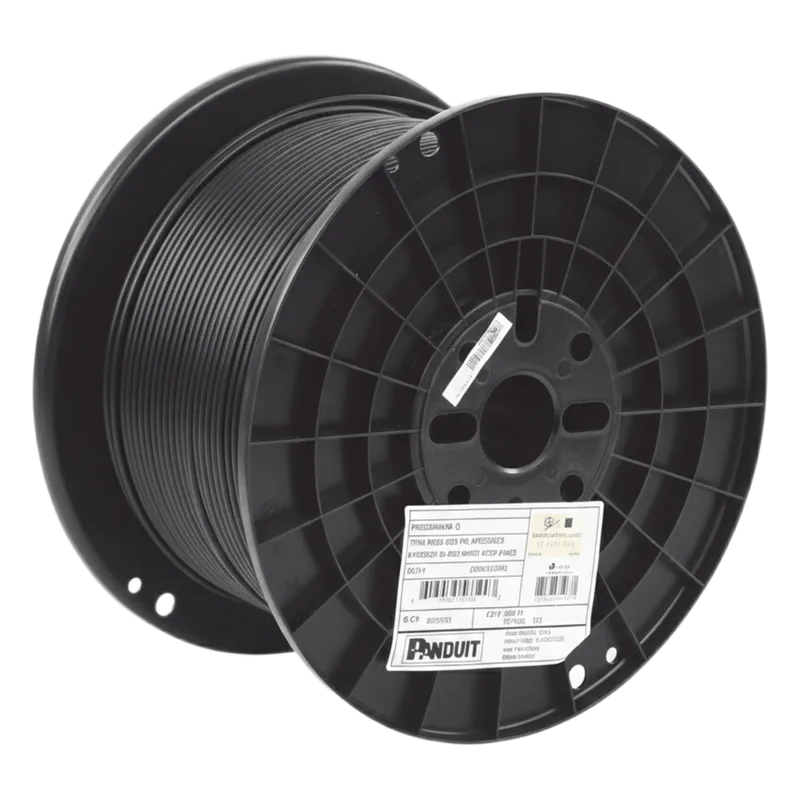 Bobina de Cable UTP de 4 Pares, Vari-MaTriX HD, Cat6A, 23 AWG, CMR (Riser), Color Negro, 305 Metros (1000 Pies) PANDUIT PUR6AHD04BL-G