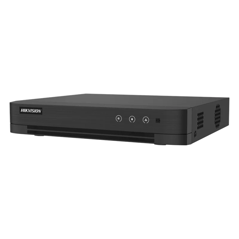 DVR 8 Canales TURBOHD + 8 Canales IP / 8 Megapixel (4K) / Audio Bidireccional / ACUSENSE / 1 Bahía de Disco Duro / Salida de Video en Full HD / H.265+ HIKVISION IDS-7208HUHI-M1/T