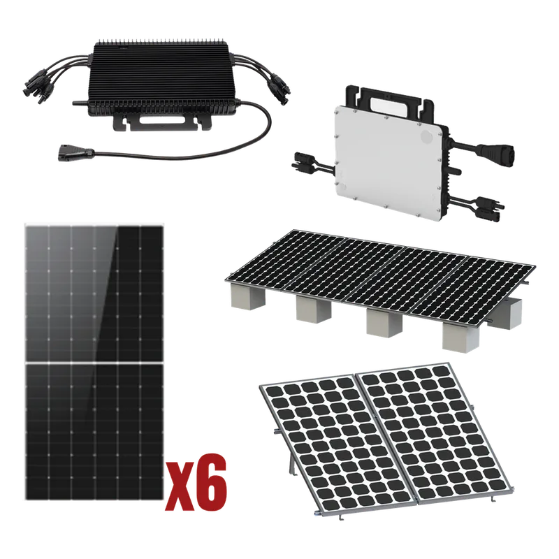Kit Solar Interconexion / 3kW 220Vca / Microinversores HOYMILES / Montaje Incluido HMS3000KIT1