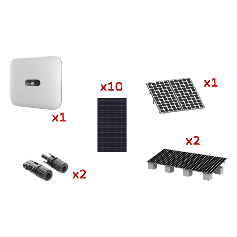 Kit Solar Interconexion / 6 kW 220Vca / Inversor HUAWEI/ Montaje Incluido HUAWEI FUSIONSOLAR SUN20006KTKIT