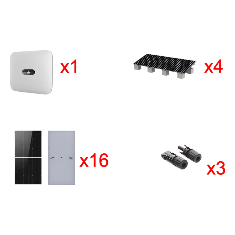 Kit Solar Interconexion / 10kW 220Vca / Inversor HUAWEI / Montaje Incluido HUAWEI FUSIONSOLAR SUN200010KLKIT