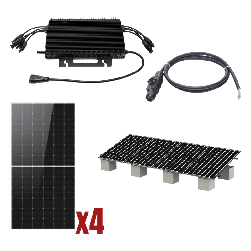 Kit Solar Interconexion / 2kW 220Vca / Microinversores HOYMILES / Montaje Incluido HMS2000KIT1