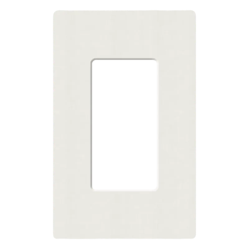 Placa de pared Claro de 1 espacio para dimmers y apagadores Lutron, acabado satín Architectural White LUTRON ELECTRONICS SC1RW