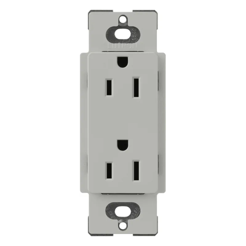 Receptáculo dúplex de pared de 15 amperios LUTRON ELECTRONICS SCR15PB