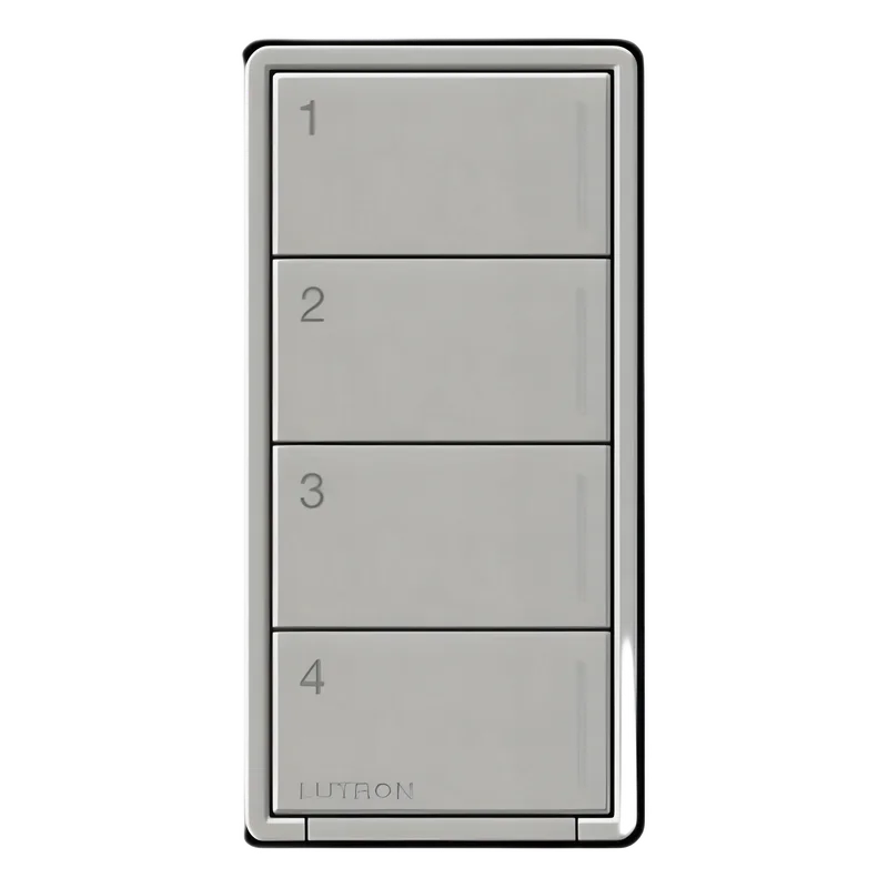 Teclado híbrido Sunnata RF de 4 botones con atenuador integrado, retroiluminado, para RadioRA 3 LUTRON RADIORA 3 RRSTHN4BPB