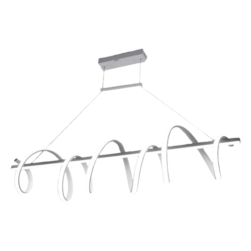 Lámpara de Techo LED / 80W / Flujo Luminoso 6400 Im / Ø1050 mm / Luz Blanca 6500K - Neutra 4000K - Cálida 2700K / Vida Útil 50,000 h / IP20 / Montaje Sobreponer / Blanco / Aluminio y PC JWJ JLAR-8002