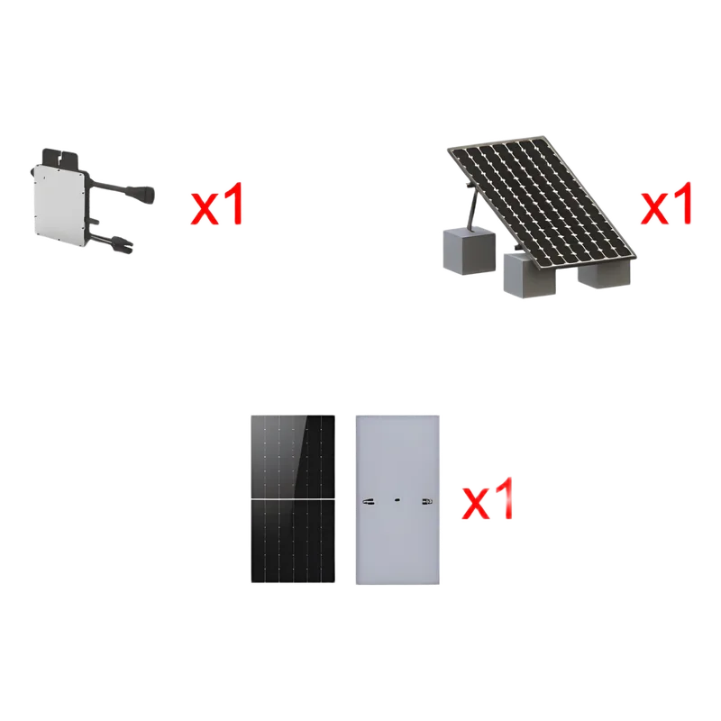 Kit Solar Interconexion / 500 W 220Vca / Microinversores HOYMILES / Montaje Incluido HMS500KIT1