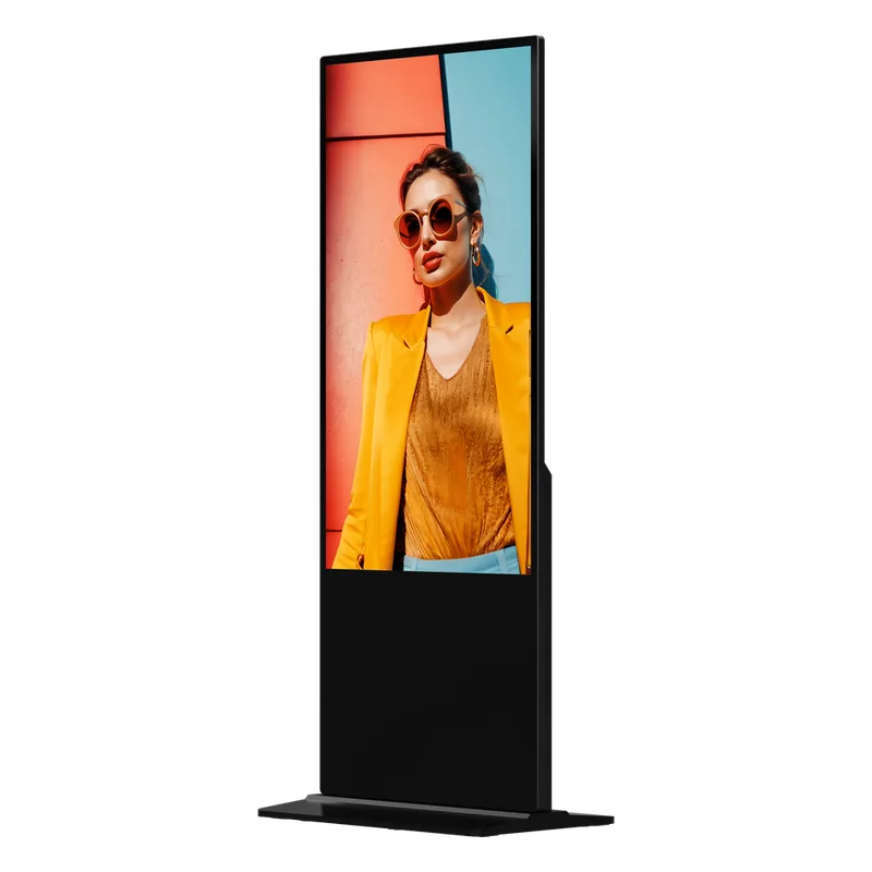 Pantalla de 55" 4K para Publicidad Digital / Base para Piso (Totem) / Gestión de Contenido y Control Centralizado HIKVISION DS-D6055UN-D/S