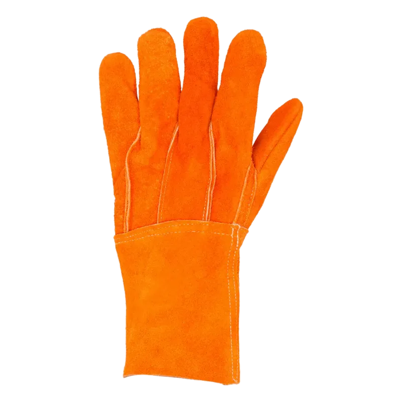 Guantes de Carnaza Largo/ Refuerzo en Palma / Resistente a Abrasión y Temperaturas Moderadas. SURTEK SYS-GCAL