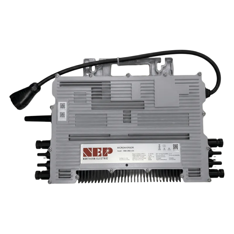 Microinversor 2.25 Kw, 220 Vca, IP67, WIFI Incuido, Soporta Oversizing a 4 Módulos de Hasta 750 W NEP BDM2000240A