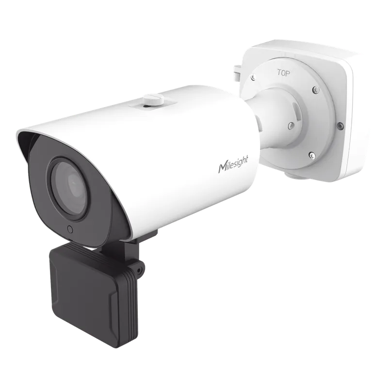 Cámara de Tráfico AI / Starlight Sensor / Smart IR II / Resolución 4K / Lente 8~38mm AF / Radar 3D / H.265+ / Detección IA / IP67 / Protección 4KV / 9W - 16W / Rango -40°C a 60°C MILESIGHT TS4466-X4RVPE